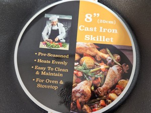 2 New Cast Iron Skillets