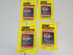 4 New Packs of Mole  Gopher Gas Killer