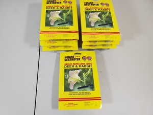7 New Packs Garlic Deer and Rabbit Repellent