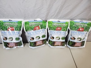 4 New Packages Rapid Lawn Repair Seed Pods