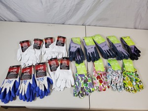 Large Lot of New Gardening and Work Gloves