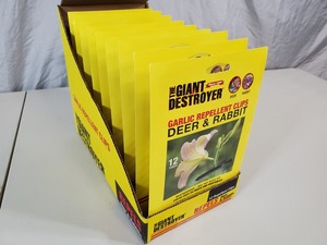 9 New Packs Garlic Deer and Rabbit Repellent