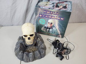 Vintage Halloween Skull Mountain Fountain