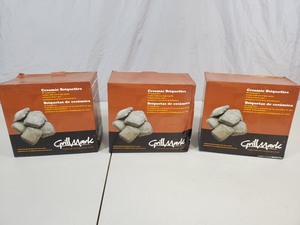 3 New Boxes of Ceramic BBQ Grilling Briquettes