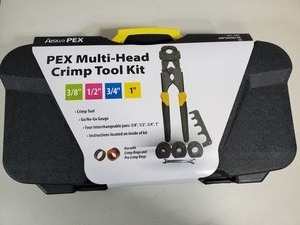 New Apollo Pex Plumbing Crimp Tool Kit with Case
