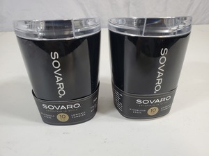 New 10 oz Lowball Tumbler Cups with Lids