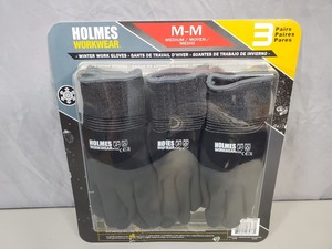 Pack of 3 Pairs New Winter Work Gloves