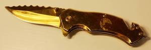 Collectable Stainless Steel Golden Knife
