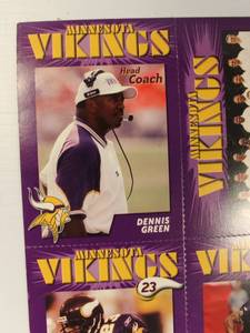 Minnesota Viking & DARE Sport Cards In One Uncutt Sheet
