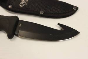 Camillus Titanium 440 Fixed Blade Knife And Sheath