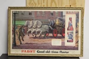 Pabst Advertisement Framed