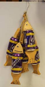 Vikings Wind Chime Bud Light Beer Cans