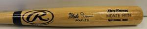 Monte Irvin H Of 73 Signed Baseball Bat
