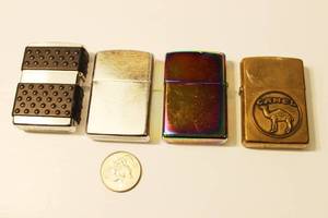 Zippo Lighters Lot Of 4