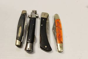 Vintage Pocket Knives Lot Of 4