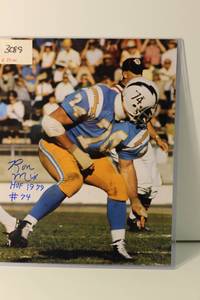 Ron Mix # 74 HOF 1997 Signed Photo 11 X 14