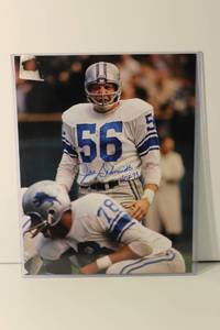 Joe Schmidt # 56 HOF1973 Signed Photo 11 X 14
