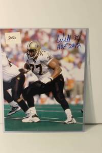 Willie Roaf # 77 New Orleans Saints HOF 2012 Signed Photo 14 X 11