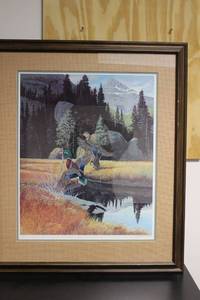 Duck In Flight Art Work By James Ness
