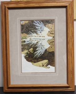 Falcon On The Mountain Art Work