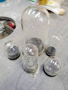 lot 26 image: Five Glass Specimen Tubes With Lids