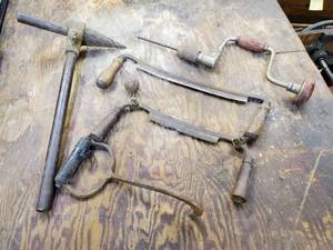 lot 37 image: Six Antique Tools