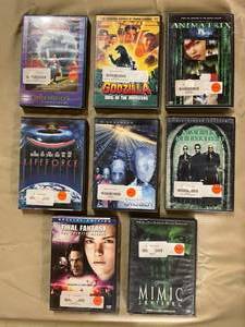 lot 53 image: 8-Professionally Cleaned SCI-FI DVD Movies
