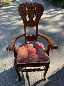 lot 110 image: Unique Gothic Chair. In Very Good Condition.
