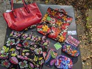 lot 207 image: 7 Piece Vera Bradley Purse and Wallet Collection-Great for Resellers