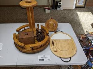 lot 127 image: Vintage Wooden Decor Collection-Mid-Century-Modern & More