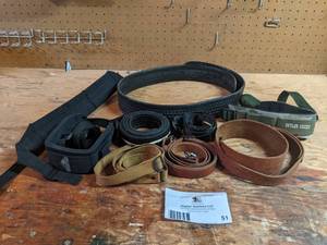 lot 51 image: Vintage Military Belts