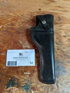 lot 52 image: Vintage Military Leather Gun Holster