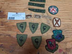 lot 77 image: Assorted MIllitary Patches