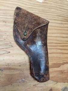 lot 151 image: Vintage  32 Revolver Holster from early 1900s