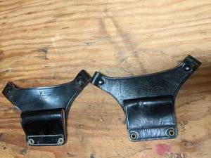 lot 109 image: 2 Vintage Military Police Surplus Grab Bag Attachments for 1964 & 1948