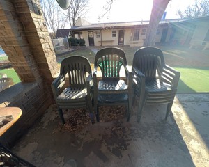 lot 205 image: Plastic Outdoor Chairs