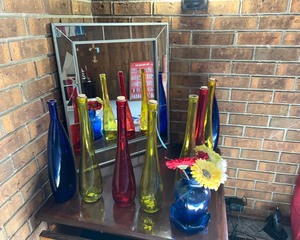 lot 117 image: Glass Bottle Decor