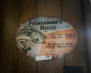 lot 278 image: Fishing Sign