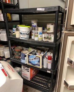 lot 324 image: Utility Shelf & Paint, Etc