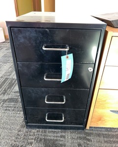 lot 184 image: Black Filing Cabinet
