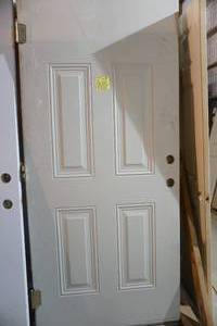 2 steel door slabs
