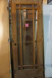 Oak solid core prehung door