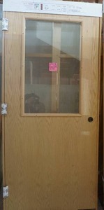 Oak solid core prehung door
