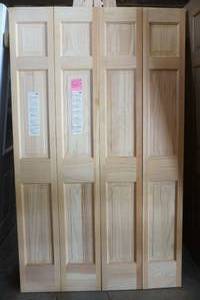 Pine 6 panel bi-fold door