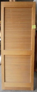 Pine louvered door slab