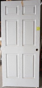 6 panel hollow core door slab