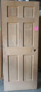 Oak 6 panel door slab