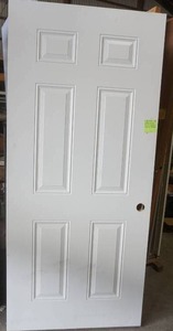 steel 6 panel door slab