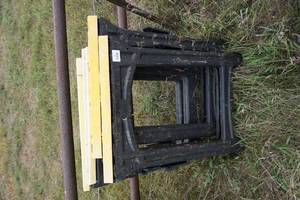 lot 36 image: 4 Folding Plastic Saw Horses
