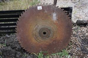 lot 41 image: Antique Large Circular Saw Blade